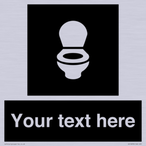 Custom information: black panel wc toilet